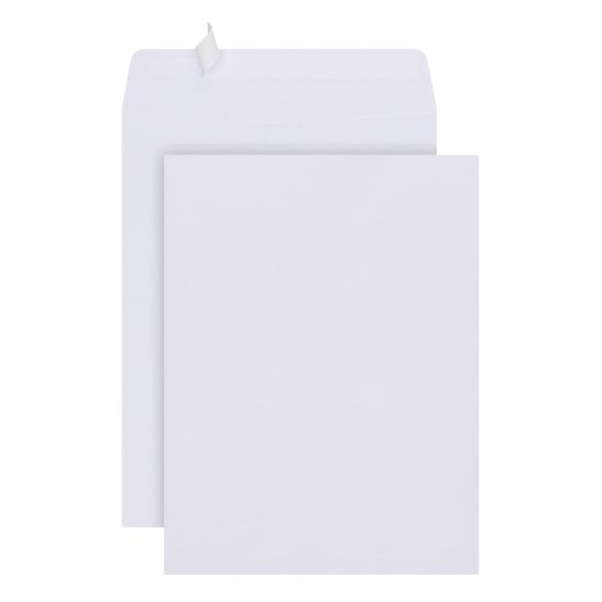 Picture of Office Depot Brand Catalog Envelopes, 9in x 12in, Clean Seal, 30% Recycled, White, Box Of 100