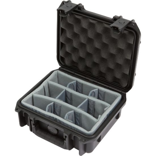 Picture of SKB Cases iSeries Injection-Molded Mil-Standard Waterproof Case With Padded Dividers, 8-1/2inH x 6-3/8inW x 3-5/8inD