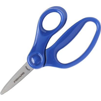 Picture of Fiskars 5in Pointed-tip Kids Scissors - 5in Overall LengthSafety Edge Blade - Pointed Tip - Blue - 1 Each