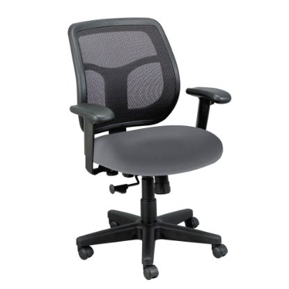 Picture of WorkPro Apollo MT9400 Ergonomic Low-Back Task Chair With Antimicrobial Vinyl, Gray/Black