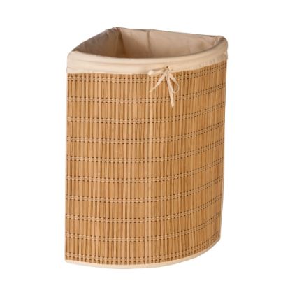 Picture of Honey-Can-Do Wicker Corner Hamper, Natural