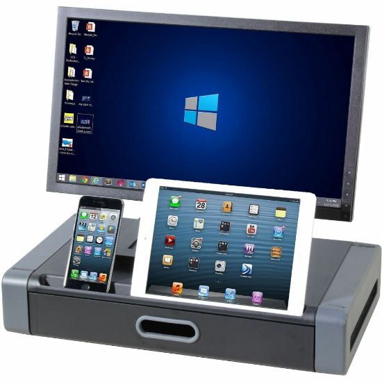 Picture of Kantek Monitor Riser - Black, Gray