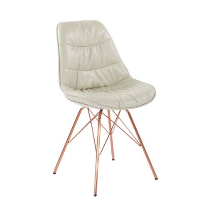 Picture of Ave Six Langdon Chair, Cream/Rose Gold