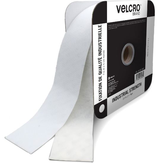 Picture of VELCRO Industrial Fastener Tape - 25 ft Length x 2in Width - 1 / Roll - White