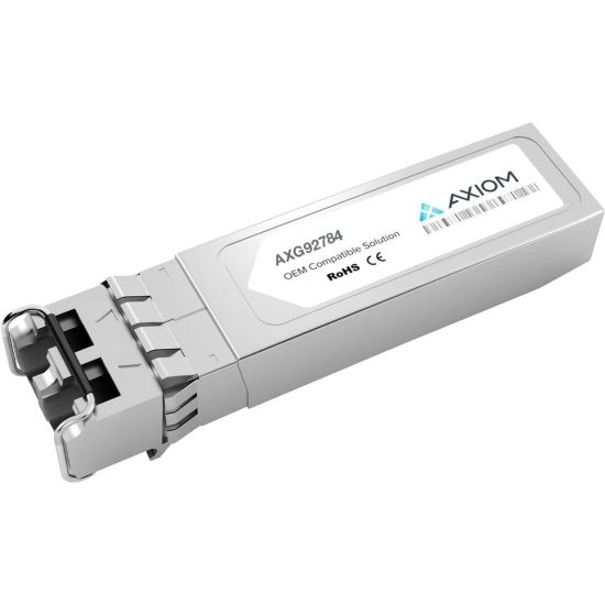 Picture of Axiom 10GBASE-ER SFP+ Transceiver for Cisco - SFP-10G-ER - TAA Compliant - For Optical Network, Data Networking - 1 x 10GBase-ER - Optical Fiber - 1.25 GB/s 10 Gigabit Ethernet10in