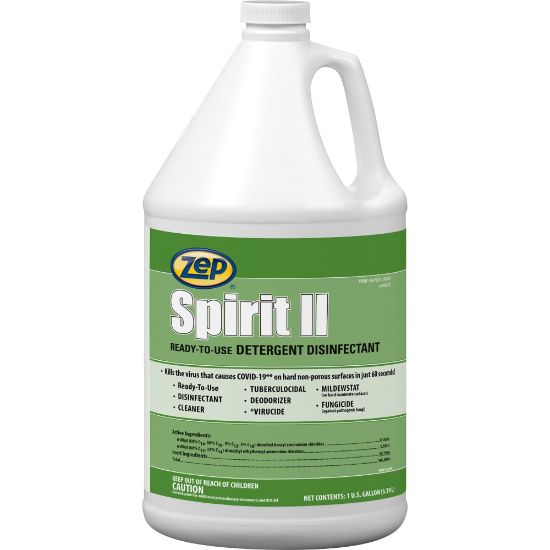 Picture of Zep Spirit II Detergent Disinfectant - Ready-To-Use Liquid - 128 fl oz (4 quart) - Bottle - 1 Each - Multi