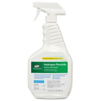 Picture of Clorox Healthcare Hydrogen-Peroxide Cleaner/Disinfectant, 32 Oz Bottle, Case Of 9