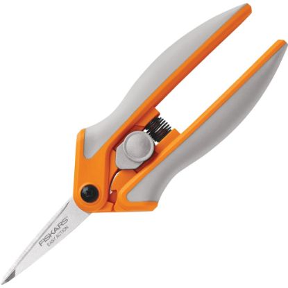 Picture of Fiskars Easy Action Micro-Tip Scissors, 5in, Pointed, Gray