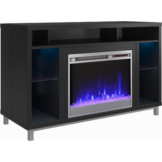 Picture of Ameriwood Home Lumina 48in Fireplace TV Stand, Black