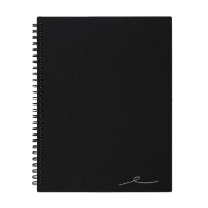 Picture of Office Depot Brand Wirebound Business Notebook, 7-1/4in x 9-1/2in, 1 Subject, Narrow Ruled, 80 Sheets, Black