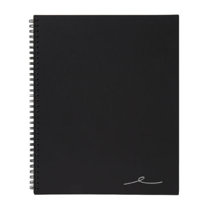 Picture of Office Depot Brand Wirebound Business Notebook, 8-7/8in x 11in, 1 Subject, Narrow Ruled, 80 Sheets, Black