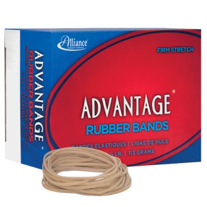 Picture of Alliance Rubber Advantage Rubber Bands, Size 18, 3in x 1/16in, Natural, Box Of 370