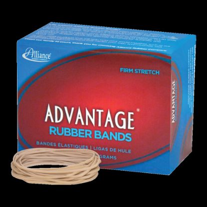 Picture of Alliance Rubber Advantage Rubber Bands, Size 19, 3 1/2in x 1/16in, Natural, 1/4-Lb Box