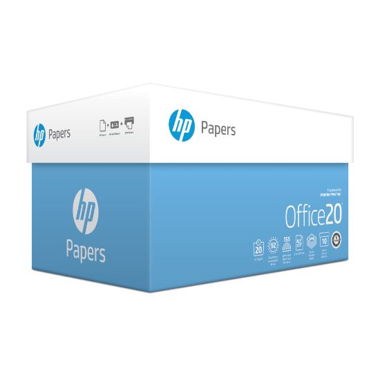 Picture of HP Office Multi-Use Printer & Copy Paper, 10 Reams, White, Letter (8.5in x 11in), 5000 Sheets Per Case, 20 Lb, 92 Brightness