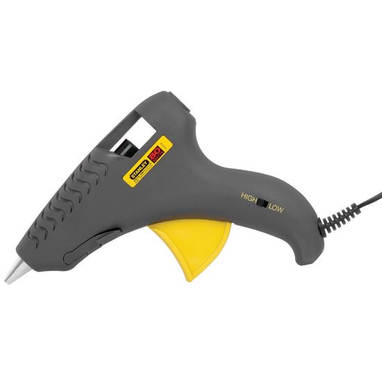 Picture of Stanley Bostitch Glueshot Dual-Melt Glue Gun, 7inH x 1/4inW x 10 3/4inD, Gray/Yellow