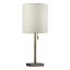 Picture of Adesso Liam Table Lamp, 22inH, White Shade/Antique-Brass Base