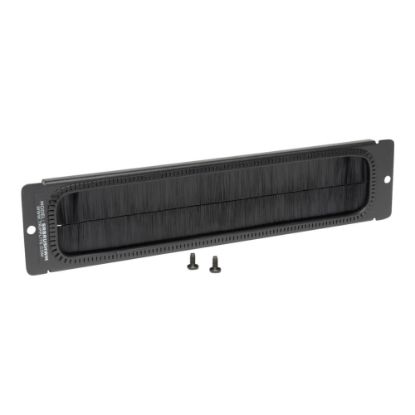 Picture of Tripp Lite Brush Strip Plate for Wallmount Rack Enclosure Server Cabinet - Brush strip panel