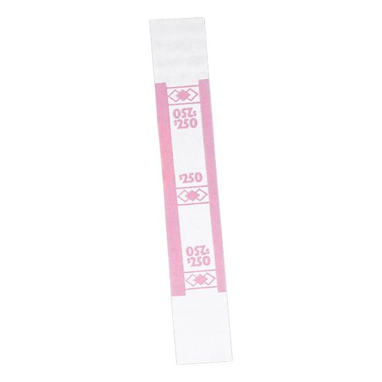 Picture of PM Company Currency Bands, $250.00, Cerise, Pack Of 1,000