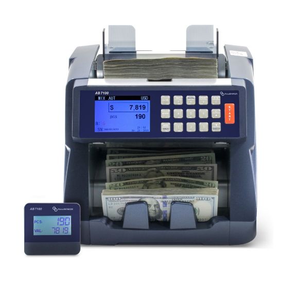 Picture of AccuBanker AB7100 Enterprise Mixed Bill Value Counter, 11-7/16inH x 10-5/8inW x 9-1/8inD