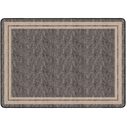 Picture of Flagship Carpets Double-Border Rectangular Rug, 72in x 100in, Gray