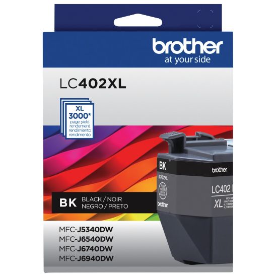 Picture of Brother LC402XL Black High-Yield Ink Cartridge, LC402XLBK