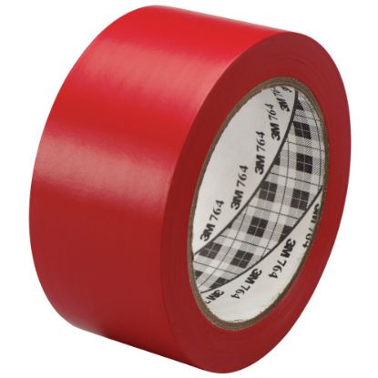 Picture of 3M 764 Vinyl Tape, 3in Core, 2in x 36 Yd., Red, Case Of 6