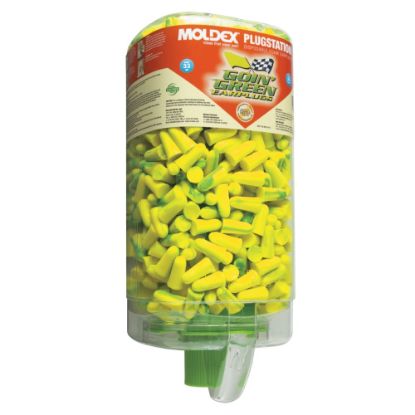 Picture of PlugStation Earplug Dispensers, Foam, Uncorded, Bright Green