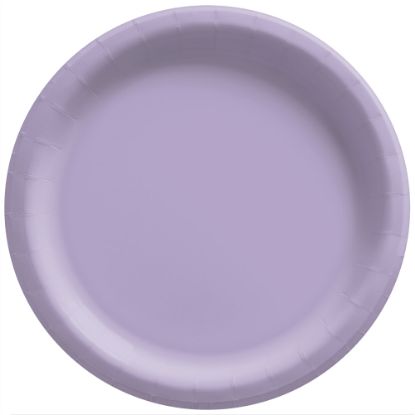 Picture of Amscan Round Paper Plates, 8-1/2in, Lavender, Pack Of 150 Plates