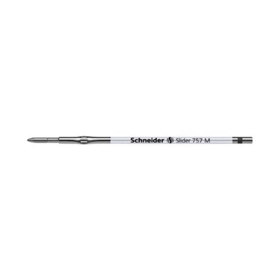 Picture of Stride Schneider Slider 757 Refills, For Pulse Pro And Sharky Pens, Medium Point, Black Ink, Pack Of 10