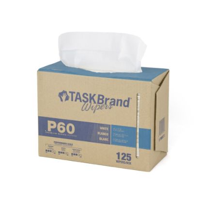 Picture of Hospeco TaskBrand P60 Premium Series Wiper, 9inH x 16-1/2inD, 1,250 Sheets Per Pack, Set Of 10 Packs