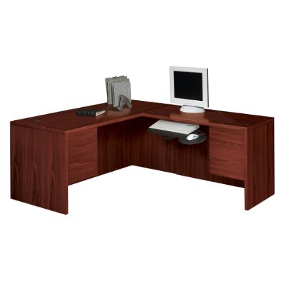 Picture of HON 10500 48inW 3/4 Pedestal Right Desk Return, Mahogany