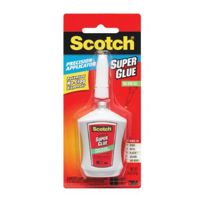 Picture of Scotch Super Glue Gel, Precision Applicator, 0.14 Oz.