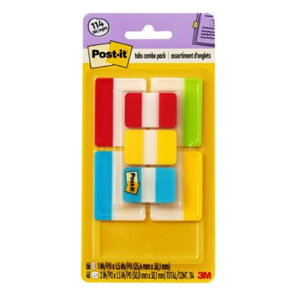 Picture of Post-it Notes Durable Filing Tabs, 1in And 2in Tabs, Pack Of 7 Pads