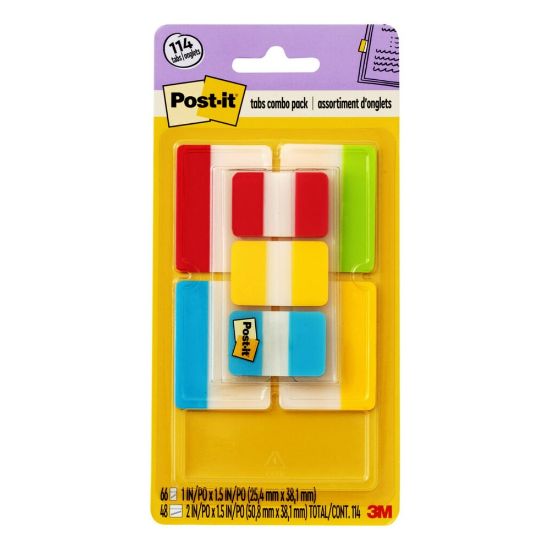 Picture of Post-it Notes Durable Filing Tabs, 1in And 2in Tabs, Pack Of 7 Pads