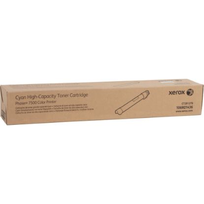 Picture of Xerox 7500 Cyan High Yield Toner Cartridge, 106R01433