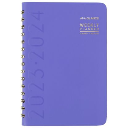 Picture of 2023-2024 AT-A-GLANCE Contemporary Academic Weekly/Monthly Planner, 5in x 8in, Purple, July 2023 To June 2024, 70101X18