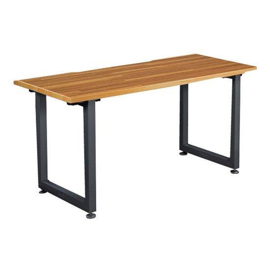 Picture of Vari Table 60inW Computer Desk, Butcher Block