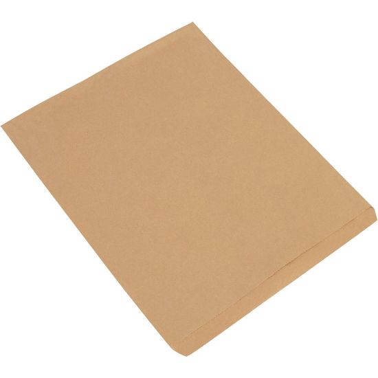 Picture of Partners Brand Flat Merchandise Bags, 15inW x 18inD, Kraft, Case Of 500