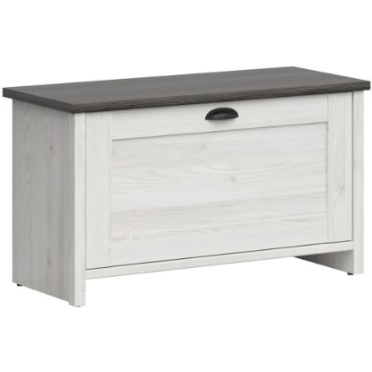 Picture of Lifestyle Solutions Harvard 34inW Shoe Cabinet, Whitewash/Dark Gray