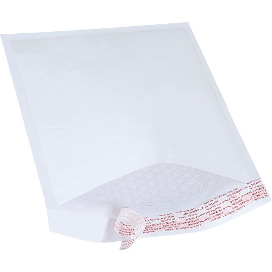 Picture of Office Depot Brand White Self-Seal Bubble Mailers, #2, 8 1/2in x 12in, Pack Of 25