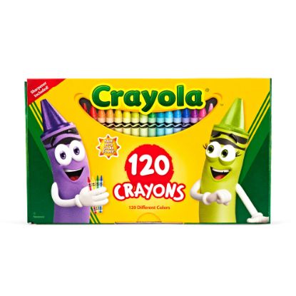 Picture of Crayola Standard Crayons, Assorted Colors, Box Of 120 Crayons