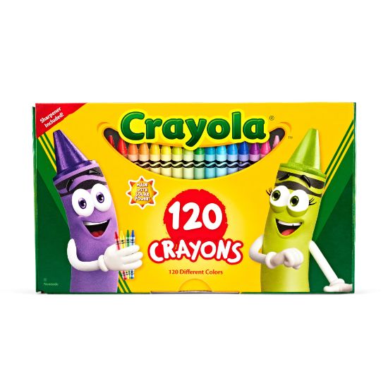 Picture of Crayola Standard Crayons, Assorted Colors, Box Of 120 Crayons