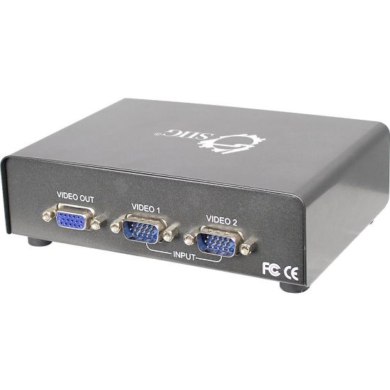 Picture of SIIG 2x1 VGA Switch - 1 - 1920 x 1440 - VGA, UXGA, SVGA, XGA