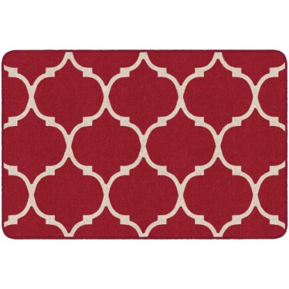 Picture of Flagship Carpets Moroccan Trellis Rectangular Rug, 48in x 72in, Red