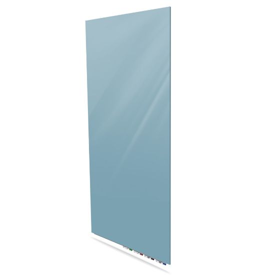 Picture of Ghent Aria Low-Profile Magnetic Glass Whiteboard, 48in x 36in, Denim