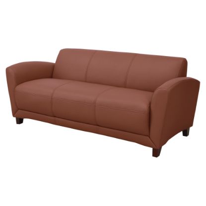 Picture of Lorell Accession Bonded Leather Reception Sofa, Tan