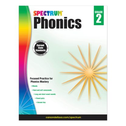 Picture of Carson-Dellosa Spectrum Phonics Workbook, Grade 2