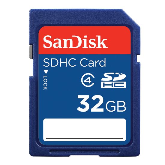 Picture of SanDisk SDHC (Secure Digital High Capacity) Memory Card, 32GB