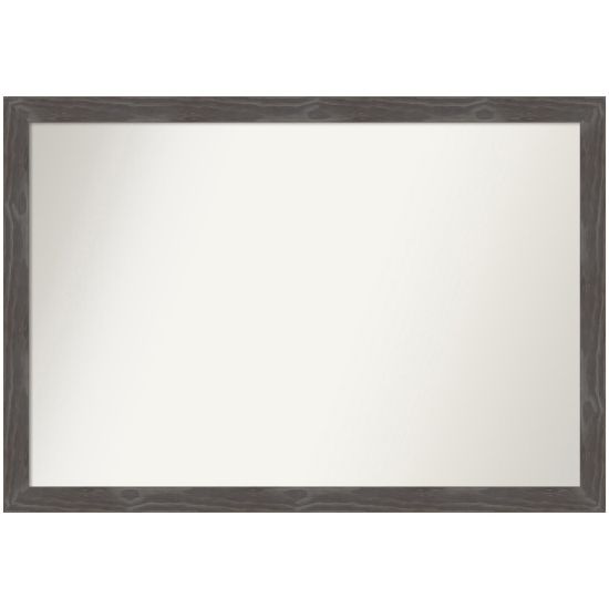 Picture of Amanti Art Non-Beveled Rectangle Wood-Framed Bathroom Wall Mirror, 27in x 39in, Woodridge Rustic Gray