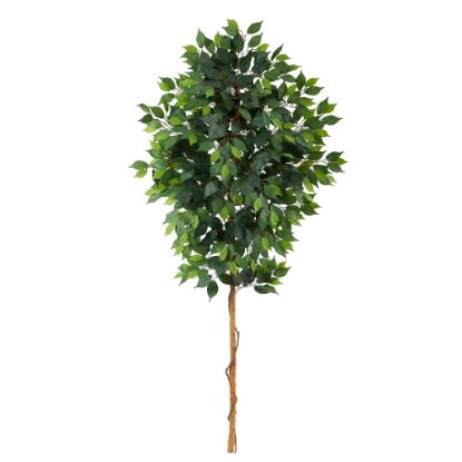 Picture of Nearly Natural Ficus 72inH Artificial Plant, 72inH x 8inW x 8inD, Green